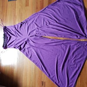 FIT 2 GO purple large jumper wideleg strapless